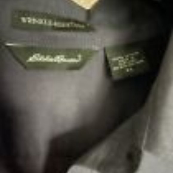 Eddie Bauer Wrinkle Resist Shirt Gray Button Down Long Sleeve Men's XL Cotton - Picture 5 of 6